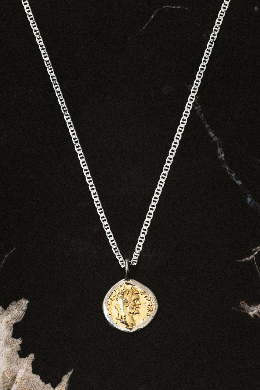 Child of Wild Jewelry Silver / 24 Inches Caesar Coin Necklace BF