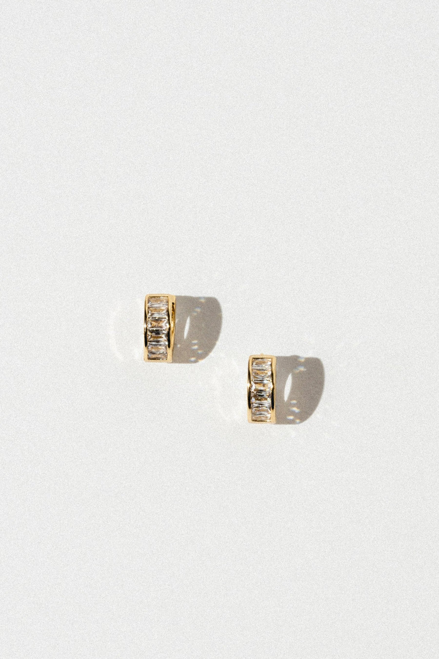 DLUXCA Jewelry Gold Faye CZ Earrings