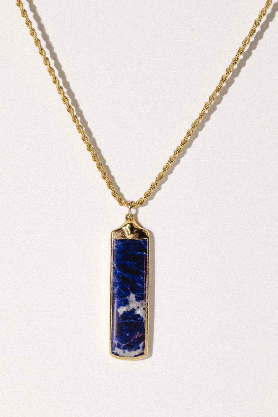 Goddess Jewelry Gold / 20 Inches Orion Lapis Necklace