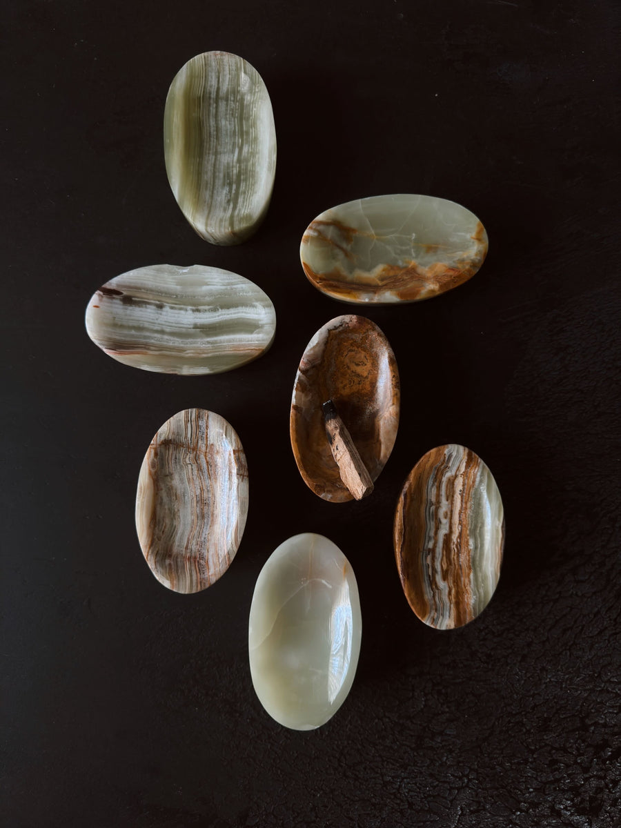 Western Woods Inc Objects Banded Onyx / FREE GIFT OVER $125 Gaia Onyx Jewelry Dish