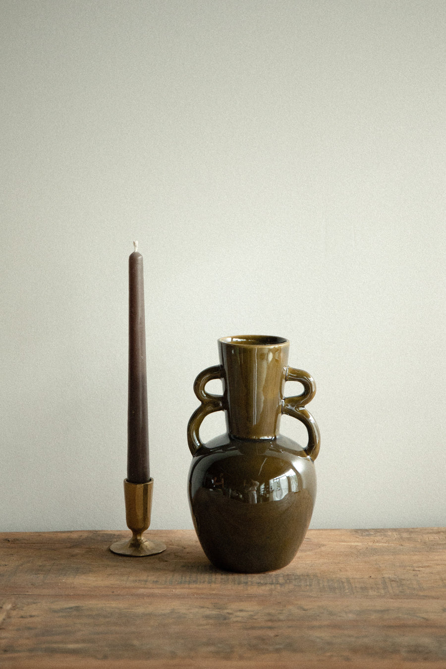 Creative Co-Op Objects Olive / FINAL SALE Olive Stoneware Vase